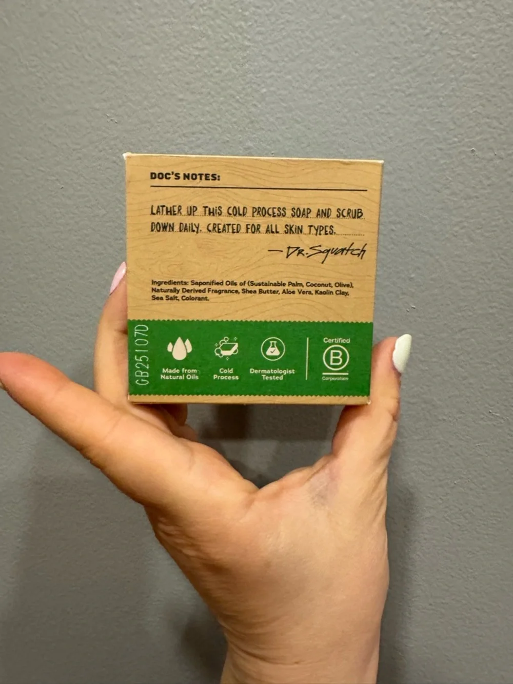 NWT Dr. Squatch Cool Fresh Aloe Mens Natural Soap